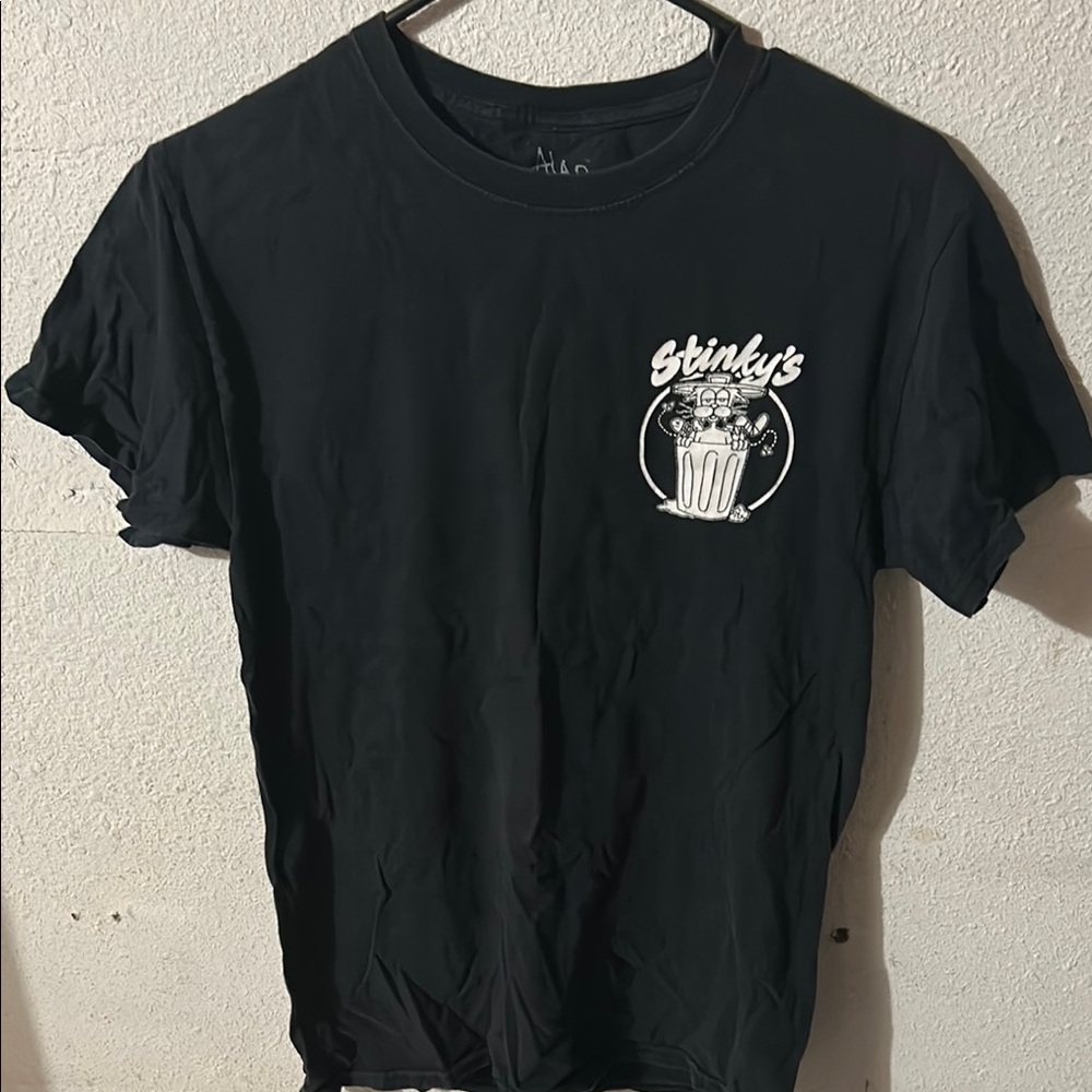 Classic Black Short Sleeve Tee with Chest Logo